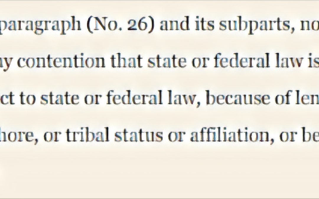 Member Alert: CFPB bans consideration of tribal status/sovereignty in Zero  Parallel consent order